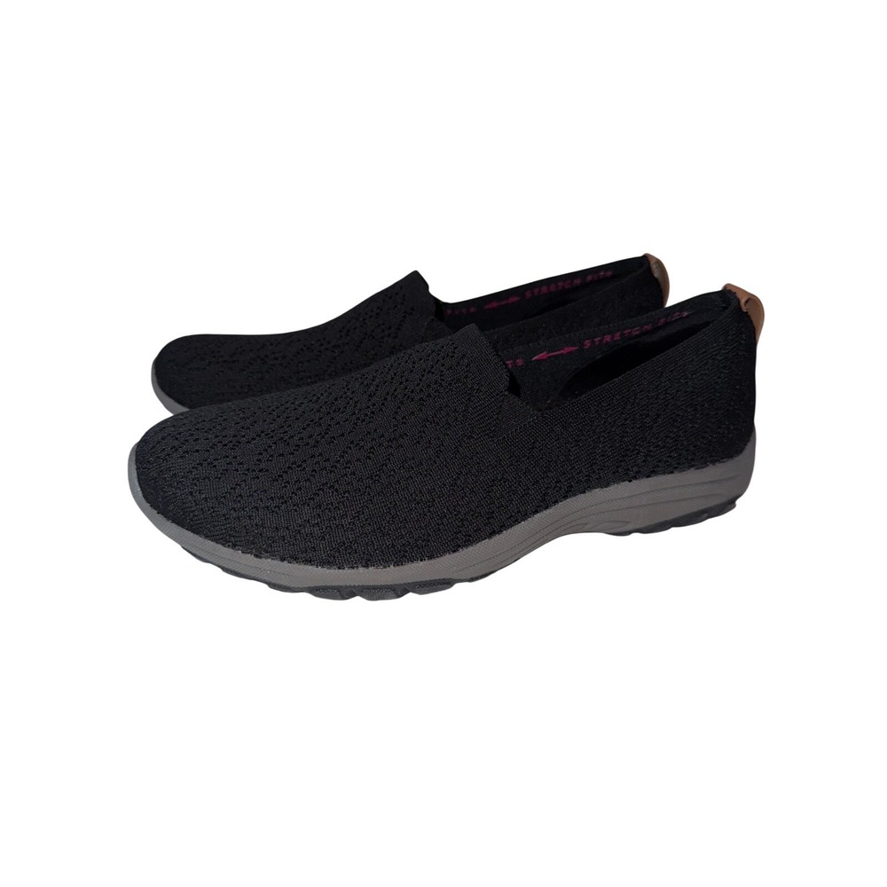 Skechers Reggae Fest 2.0 Mellow Drama 158382 Womens Sneakers 7.5 Black Shoes